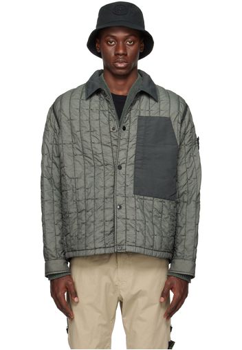 Stone Island Khaki Quilted Jacket