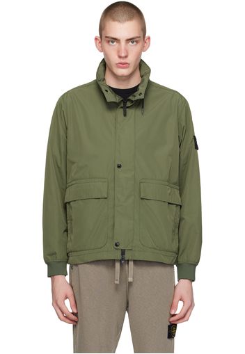 Stone Island Green Stand Collar Jacket