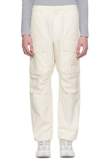 Stone Island Off-White Patch Cargo Pants