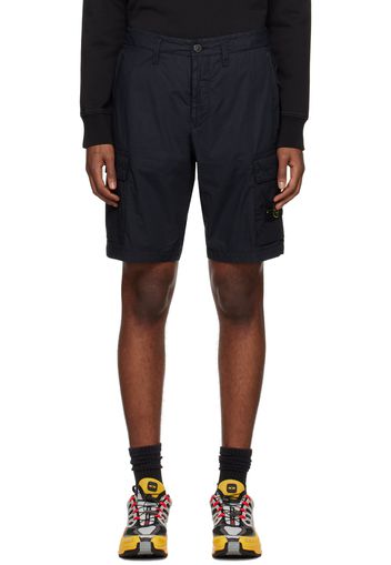 Stone Island Navy Patch Cargo Shorts