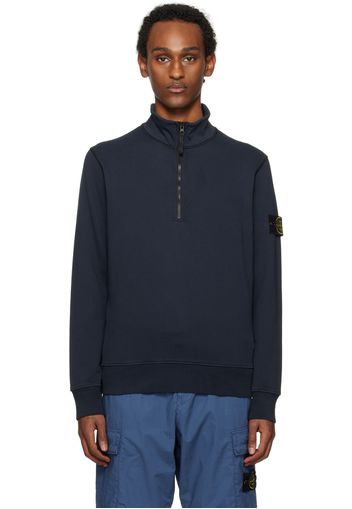 Stone Island Navy Half-Zip Sweater