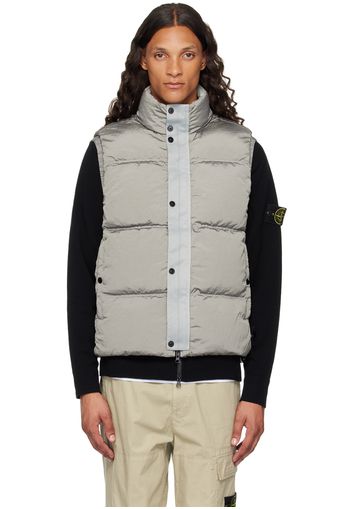 Stone Island Gray Nylon Metal Down Vest