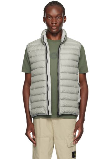 Stone Island Gray Quilted Down Vest