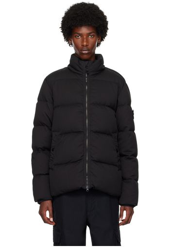 Stone Island Black Logo Patch Down Jacket