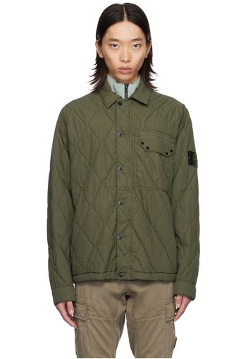 Stone Island Khaki Quilted Jacket