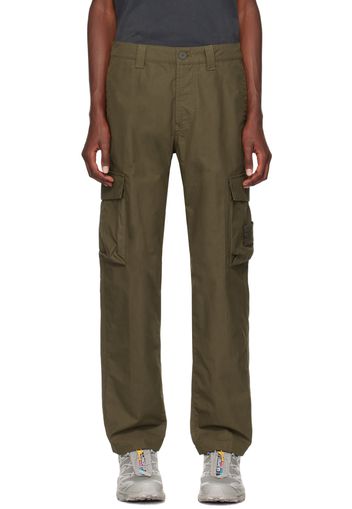 Stone Island Green Logo Patch Cargo Pants