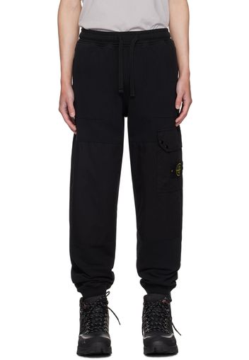 Stone Island Black Double Knee Sweatpants