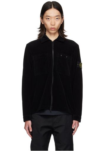 Stone Island Black Zip Overshirt