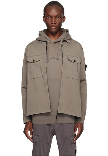 Stone Island Taupe Organic Cotton Jacket