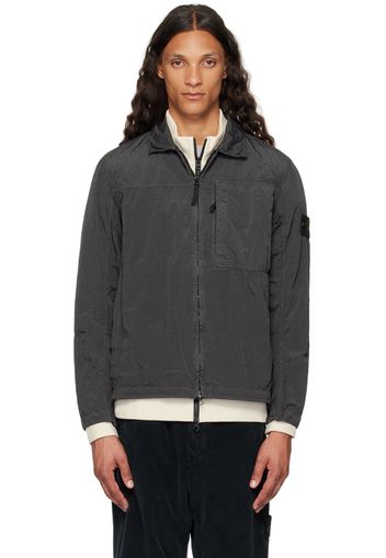 Stone Island Black Nylon Metal Jacket