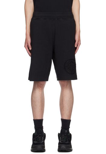 Stone Island Black Heavy Shorts