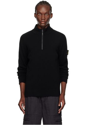 Stone Island Black Logo Patch Sweater