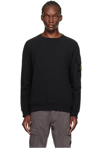 Stone Island Black Organic Cotton Sweatshirt