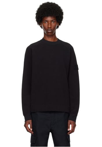 Stone Island Black Logo Patch Sweatshirt