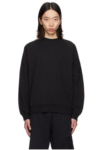 Stone Island Black Heavy Sweatshirt