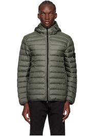 Stone Island Khaki Patch Down Jacket