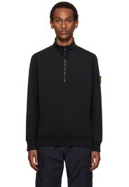 Stone Island Black Half-Zip Sweater