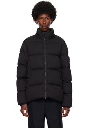 Stone Island Black Logo Patch Down Jacket