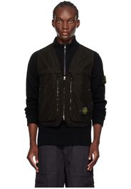 Stone Island Black Garment-Dyed Vest