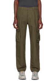 Stone Island Green Logo Patch Cargo Pants