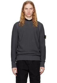 Stone Island Gray Logo Patch Sweater