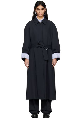 Studio Nicholson Navy Denali Trench Coat