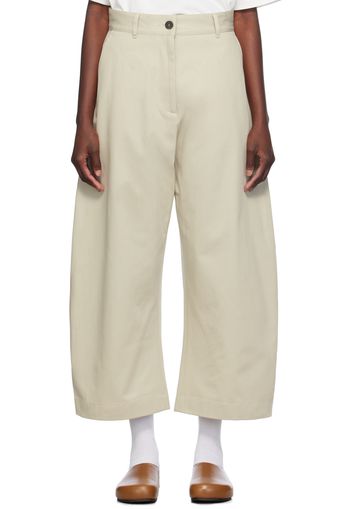 Studio Nicholson Beige Chalco Trousers