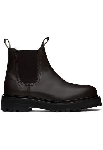 Studio Nicholson Brown Kick Chelsea Boots