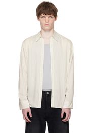 Studio Nicholson Off-White View Silk Shirt