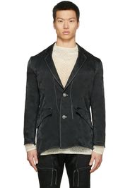 Sulvam Black Stitch Two-Button Blazer