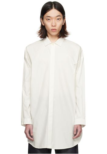 SUNNEI Off-White Spread Collar Shirt