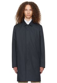 Sunspel Navy Buttoned Coat