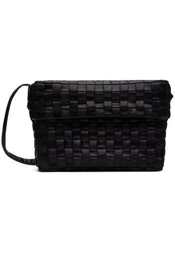 SUPER YAYA Black Bazin Weave Soft Bag