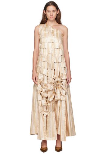 SUPER YAYA Beige Sarjah Beatrice Maxi Dress