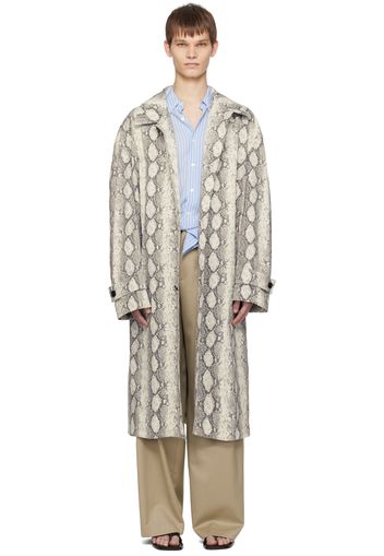 System Gray Oversized Coat