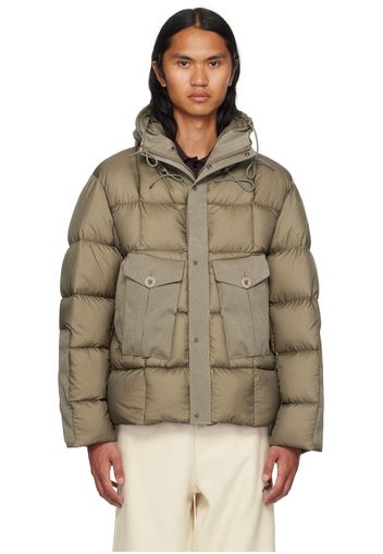 Ten c Taupe Tempest Combo Down Jacket