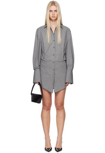 The Attico Gray Silvye Minidress