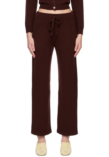 The Elder Statesman Red Classic Lounge Pants