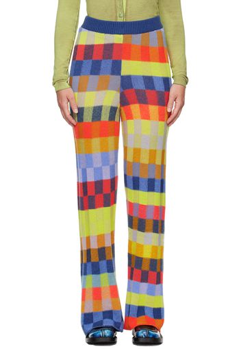 The Elder Statesman Multicolor Flared Lounge Pants