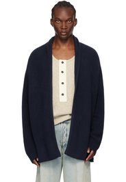 The Elder Statesman Navy Italy Smoking Cardigan