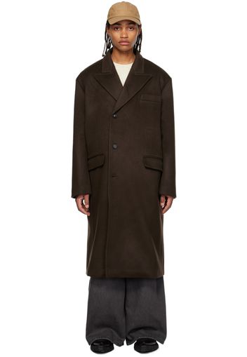 The Frankie Shop Brown Curtis Trench Coat