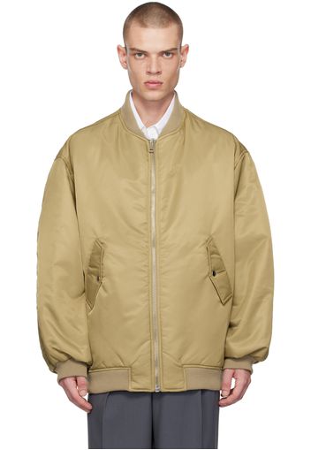 The Frankie Shop Tan Astra Bomber Jacket