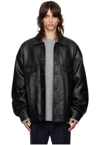 The Frankie Shop Black Conan Faux-Leather Jacket