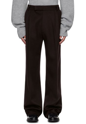 The Frankie Shop Purple Beo Wool Trousers