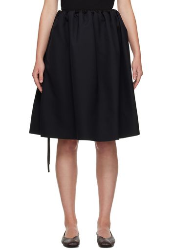 The Row Black Clare Midi Skirt