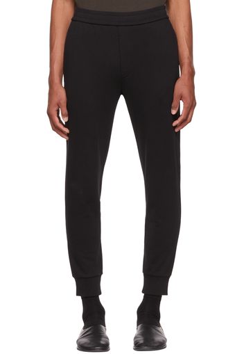 The Row SSENSE Exclusive Black Edgar Lounge Pants