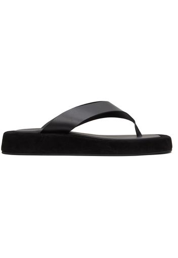 The Row Black Ginza Sandals