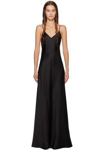 The Row Black Guinevere Maxi Dress