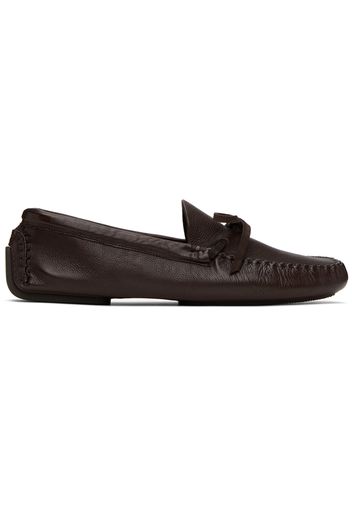 The Row Brown Lucca Loafers