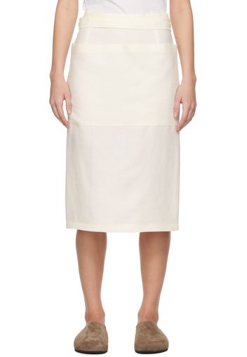 The Row Off-White Lulli Midi Skirt